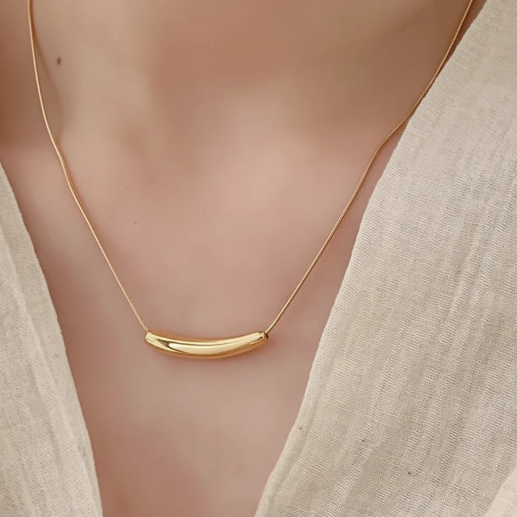 Stainless steel necklace collection by Amelya Paris