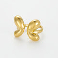 Polished gold ring detail