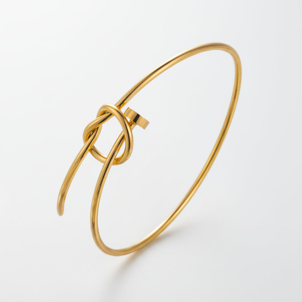 Gold plated tone bracelet with polished finish