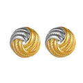 Gold plated and silver tone earrings